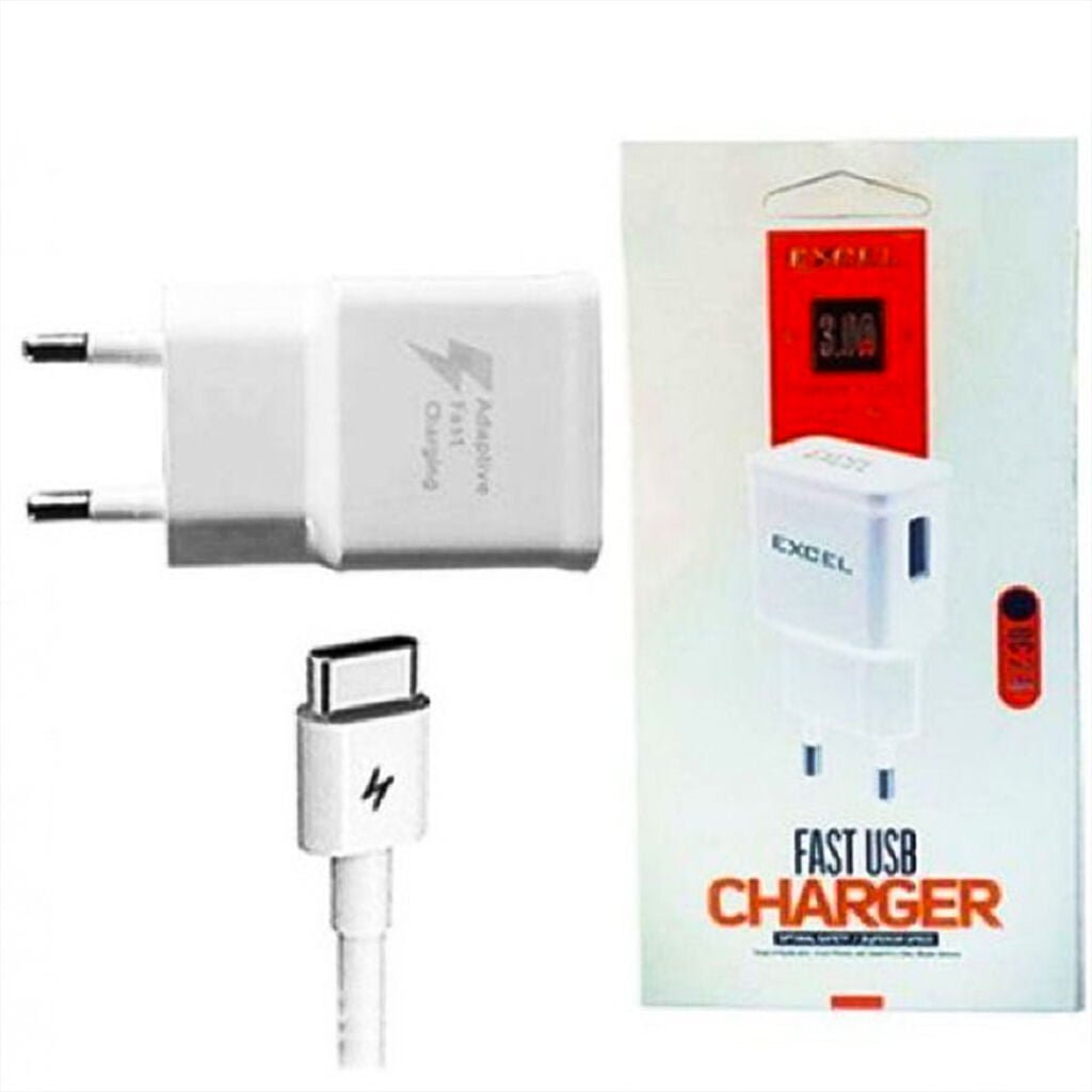 Excel Fast Charger 18W Max Quick Excel Type C Charger
