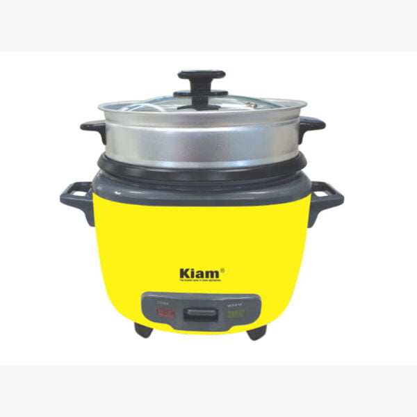 Kiam drc-9704 drum rice cooker(one ss bati & one ns bati) - 2. 8 l (dobule pot)