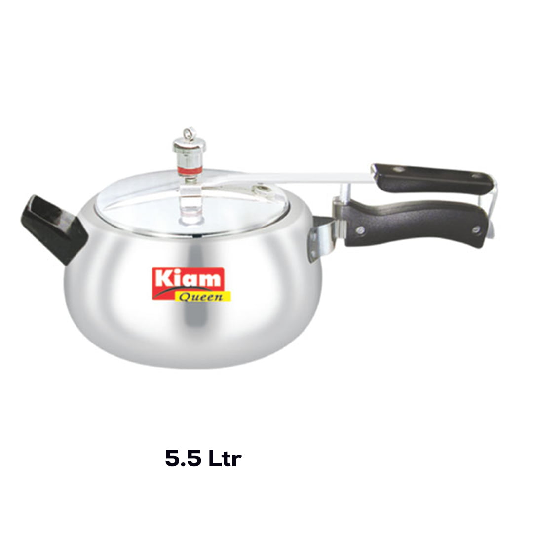 KIAM QUEEN WHITE PRESSURE COOKER 5.5Ltr