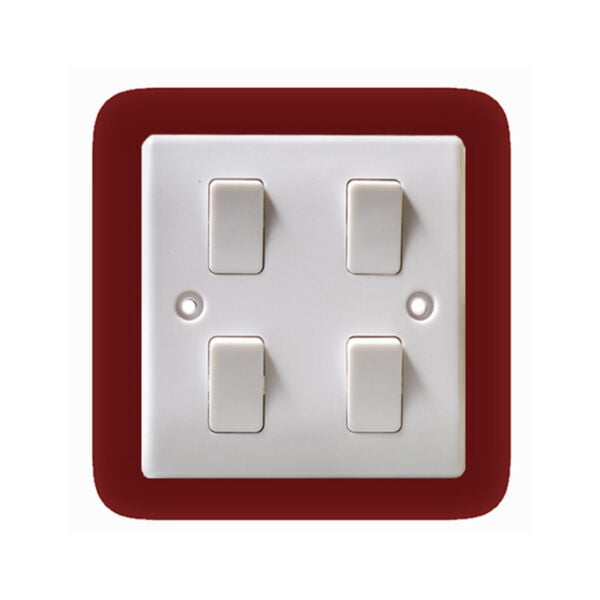 4 gang 1 way switch 2