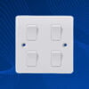 4 Gang 1 Way Switch