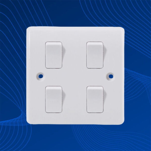 4 gang 1 way switch