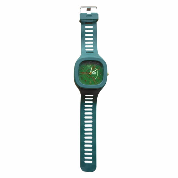 Stylish silicon rubber strap analog watch 1