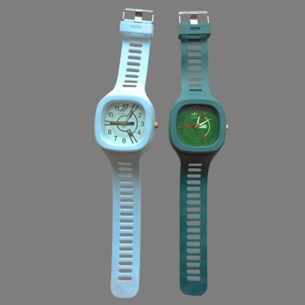 Stylish silicon rubber strap analog watch 2