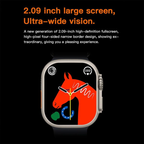 T10 ultra smart watch 2. 09 infinite display variable dial heart rate monitoring 12