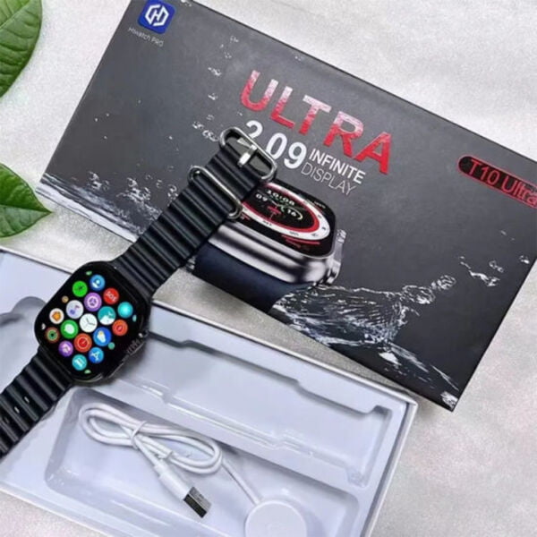 T10 ultra smart watch 2. 09 infinite display variable dial heart rate monitoring 7