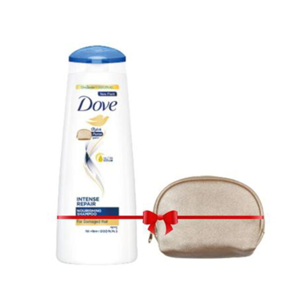 Dove intense repair nourishing shampoo 330mlfree stylish purse 1