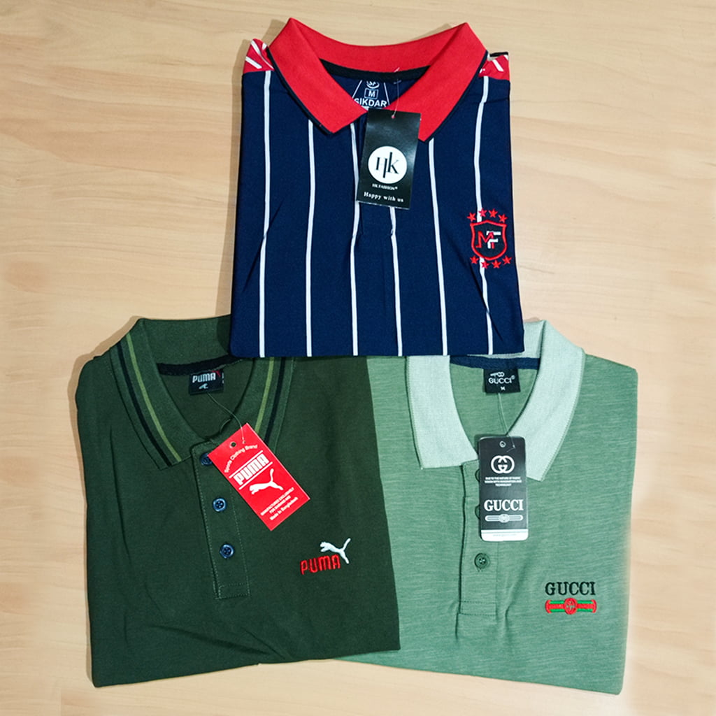 Different color and diffirent brand Polo shirt Combo pack 01