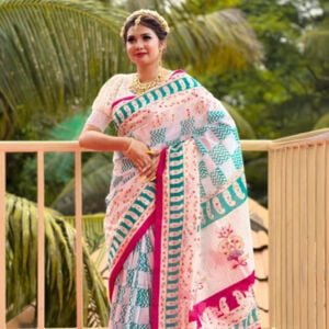 Trendy rongdhonu saree for women