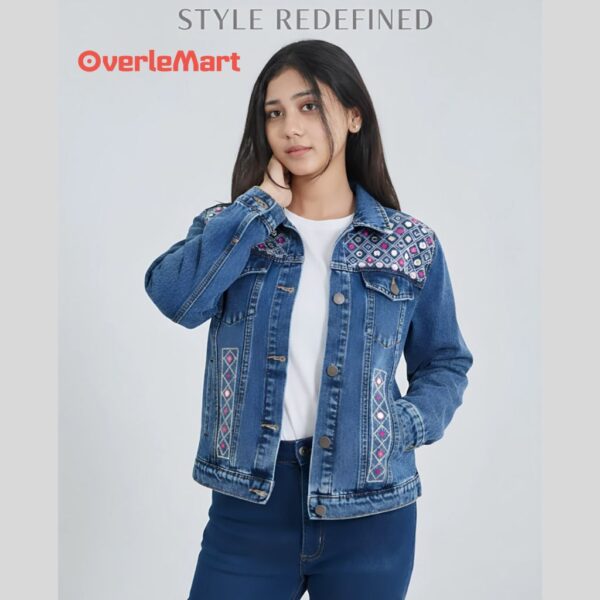 Ladies Fashionable Winter Denim Jacket 1 Ladies fashionable winter denim jacket 1