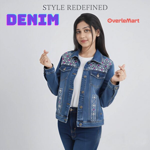 Ladies Fashionable Winter Denim Jacket 4 Ladies fashionable winter denim jacket 4