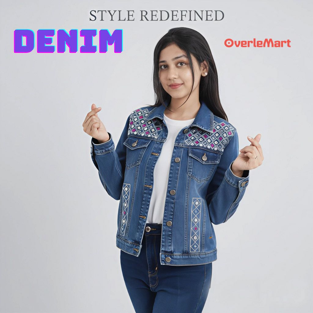 Ladies Fashionable Winter Denim Jacket (4)