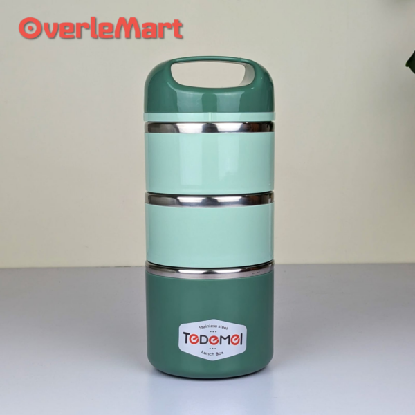 Stainless steel lunch box – leak proof office school tiffin 3