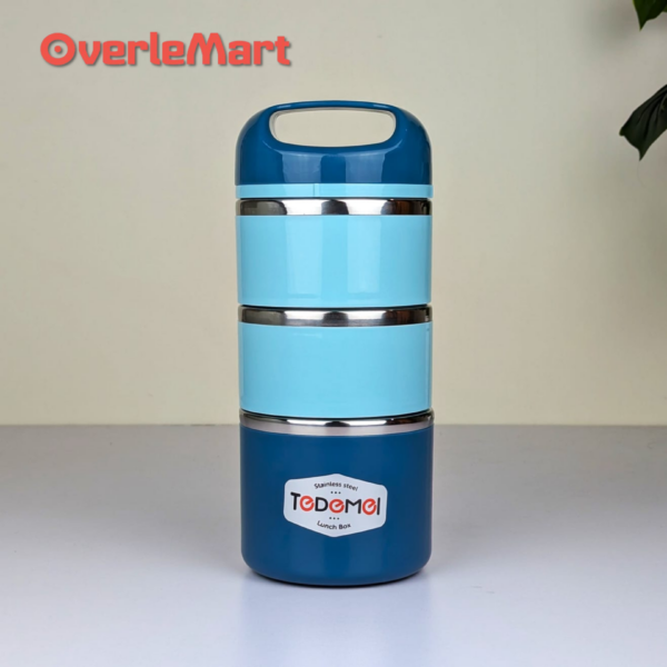 Stainless steel lunch box – leak proof office school tiffin 5